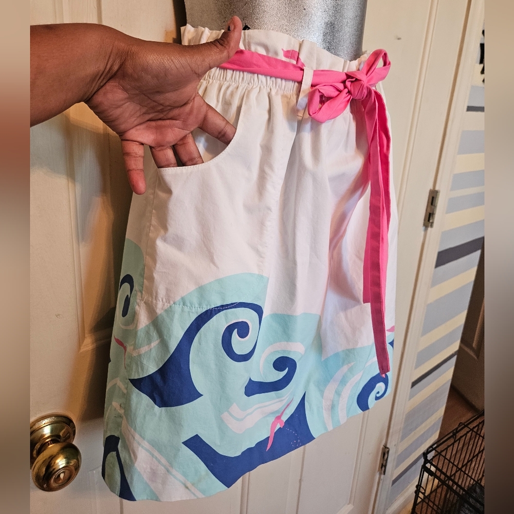 Lilly Pulitzer  Avery Ride the Wave Seagulls skirt - Picture 4 of 8